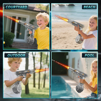 Erlebe den ultimativen Sommer-Spaß mit unserer elektrischen Wasserpistole: Automatische Schuss- und Rückstoßfunktion für spannende Outdoor-Abenteuer!