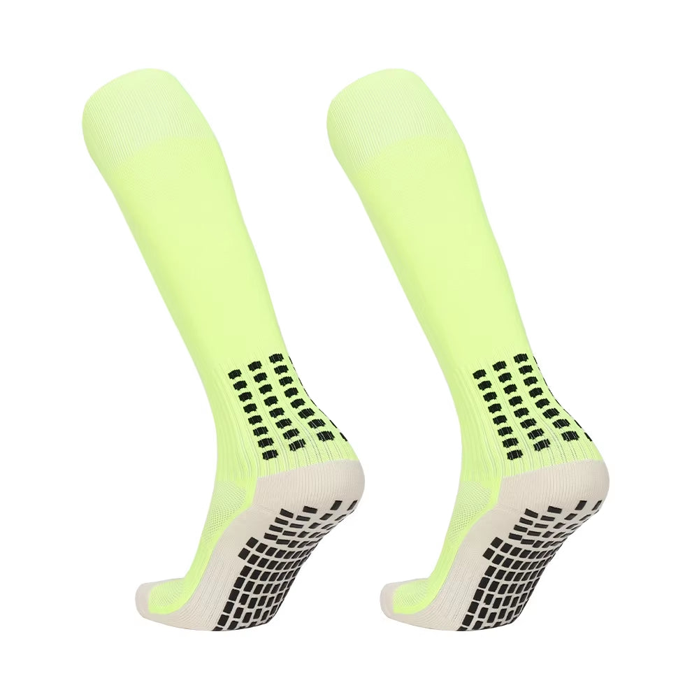 Schnelltrocknende Team-Fußballsocken Großhandel Rutschfeste Sohle Mittellange Trainings-Grip-Sportsocken