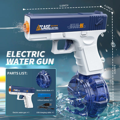 Erlebe den ultimativen Sommer-Spaß mit unserer elektrischen Wasserpistole: Automatische Schuss- und Rückstoßfunktion für spannende Outdoor-Abenteuer!