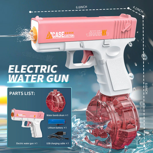 Erlebe den ultimativen Sommer-Spaß mit unserer elektrischen Wasserpistole: Automatische Schuss- und Rückstoßfunktion für spannende Outdoor-Abenteuer!