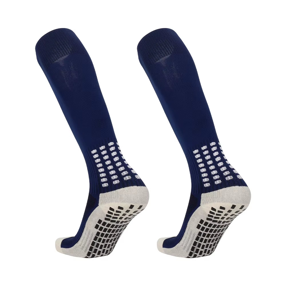 Schnelltrocknende Team-Fußballsocken Großhandel Rutschfeste Sohle Mittellange Trainings-Grip-Sportsocken