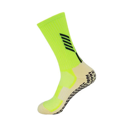 Schnelltrocknende Team-Fußballsocken Großhandel Rutschfeste Sohle Mittellange Trainings-Grip-Sportsocken
