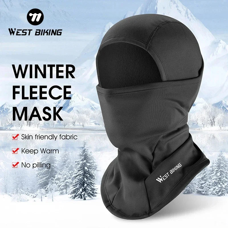 Cycling Cap Winter Warm Running Scarf Balaclava Velvet Bike Full Face Cover Headwear Climbing Fishing Skating Hat