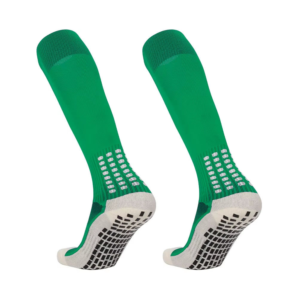 Schnelltrocknende Team-Fußballsocken Großhandel Rutschfeste Sohle Mittellange Trainings-Grip-Sportsocken