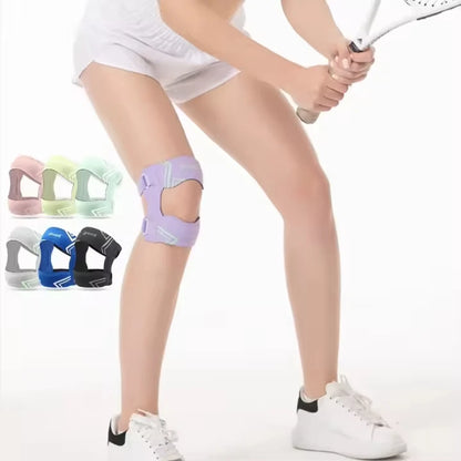 Meistverkaufte Weiche Sport-Knieschoner Verstellbare Kompressions-Patellasehnen-Bandage Polyester-Unterstützung Seitliche Stabilisatoren