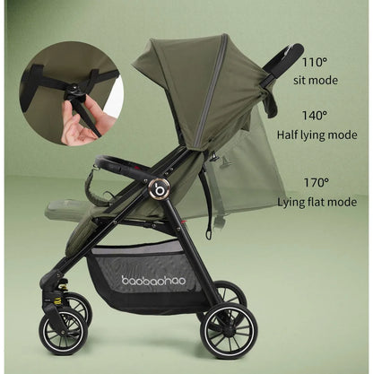 JXB Compact Multifunktions-Kinderwagen Von Hoher Qualität Mit Großem Aufbewahrung Skorb