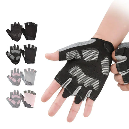 Maxbrace Outdoor-Sport Atmungsaktive Rutschfeste Handflächenpolster Halbfinger-Rennrad-Mountainbike-Handschuhe