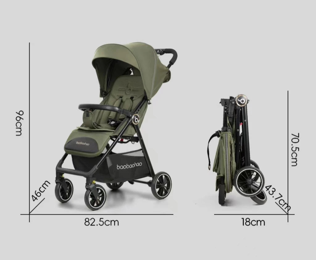 JXB Compact Multifunktions-Kinderwagen Von Hoher Qualität Mit Großem Aufbewahrung Skorb