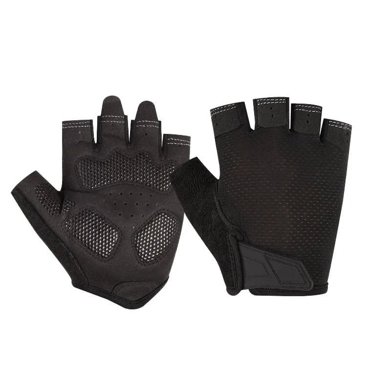 Maxbrace Outdoor-Sport Atmungsaktive Rutschfeste Handflächenpolster Halbfinger-Rennrad-Mountainbike-Handschuhe