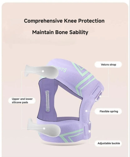 Meistverkaufte Weiche Sport-Knieschoner Verstellbare Kompressions-Patellasehnen-Bandage Polyester-Unterstützung Seitliche Stabilisatoren