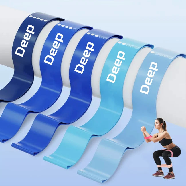 Individuell Bedruckte Mini-Loop-Bänder Natürliches Latex Trainings-Widerstandsbänder-Set