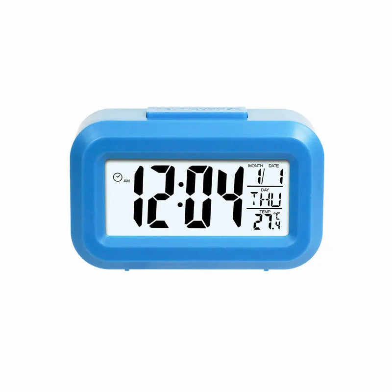 Mini-Lcd-Bildschirm Digitaler Wecker Für Kinder Zeitkalender Temperatur Schlummer Funktion Schreibtisch Wecker Mit Timer-Funktion