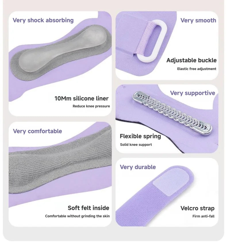 Meistverkaufte Weiche Sport-Knieschoner Verstellbare Kompressions-Patellasehnen-Bandage Polyester-Unterstützung Seitliche Stabilisatoren