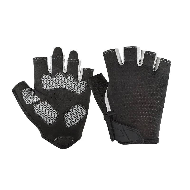 Maxbrace Outdoor-Sport Atmungsaktive Rutschfeste Handflächenpolster Halbfinger-Rennrad-Mountainbike-Handschuhe