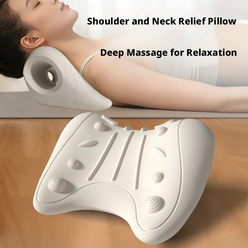 QIDIAN Eva-Material U-Förmiges Yoga-Massagekissen Für Nackenentspannung & Halswirbelsäulenkorrektur Schulter- Und Nackenentspannung Für Zuhause