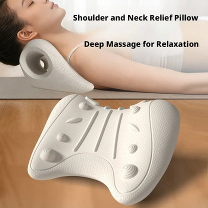 QIDIAN Eva-Material U-Förmiges Yoga-Massagekissen Für Nackenentspannung & Halswirbelsäulenkorrektur Schulter- Und Nackenentspannung Für Zuhause