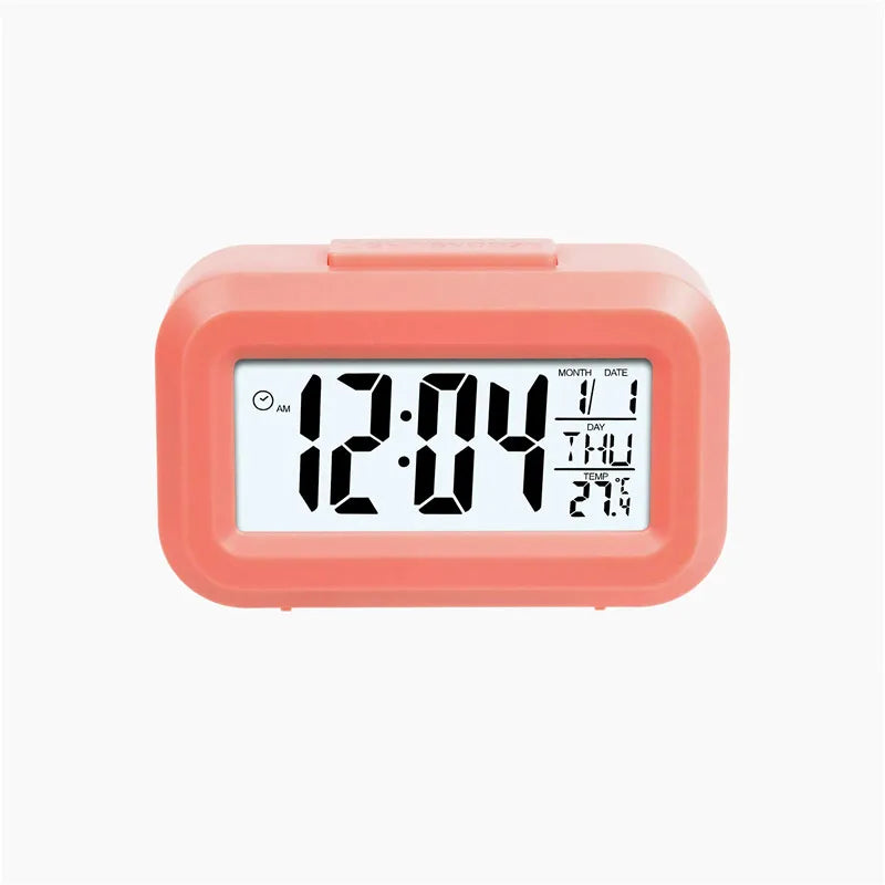 Mini-Lcd-Bildschirm Digitaler Wecker Für Kinder Zeitkalender Temperatur Schlummer Funktion Schreibtisch Wecker Mit Timer-Funktion