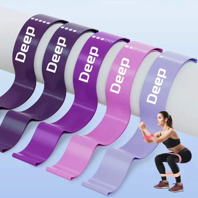 Individuell Bedruckte Mini-Loop-Bänder Natürliches Latex Trainings-Widerstandsbänder-Set
