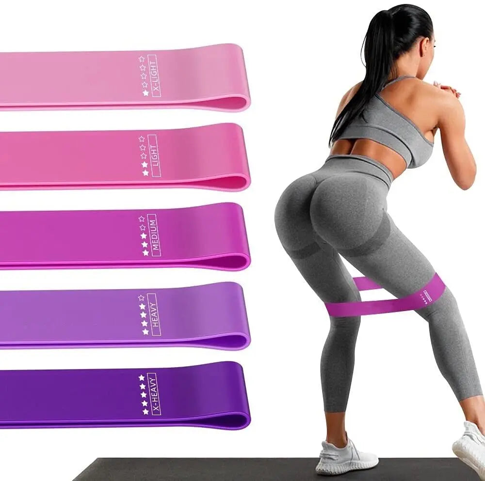 Individuell Bedruckte Mini-Loop-Bänder Natürliches Latex Trainings-Widerstandsbänder-Set