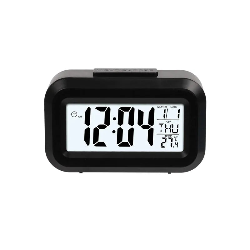 Mini-Lcd-Bildschirm Digitaler Wecker Für Kinder Zeitkalender Temperatur Schlummer Funktion Schreibtisch Wecker Mit Timer-Funktion
