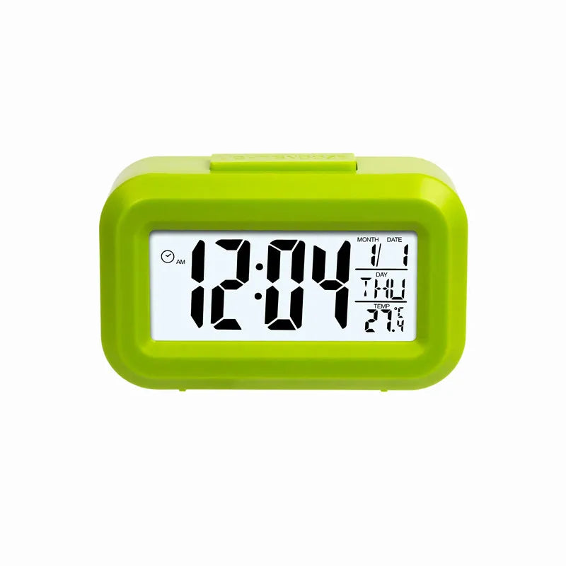 Mini-Lcd-Bildschirm Digitaler Wecker Für Kinder Zeitkalender Temperatur Schlummer Funktion Schreibtisch Wecker Mit Timer-Funktion
