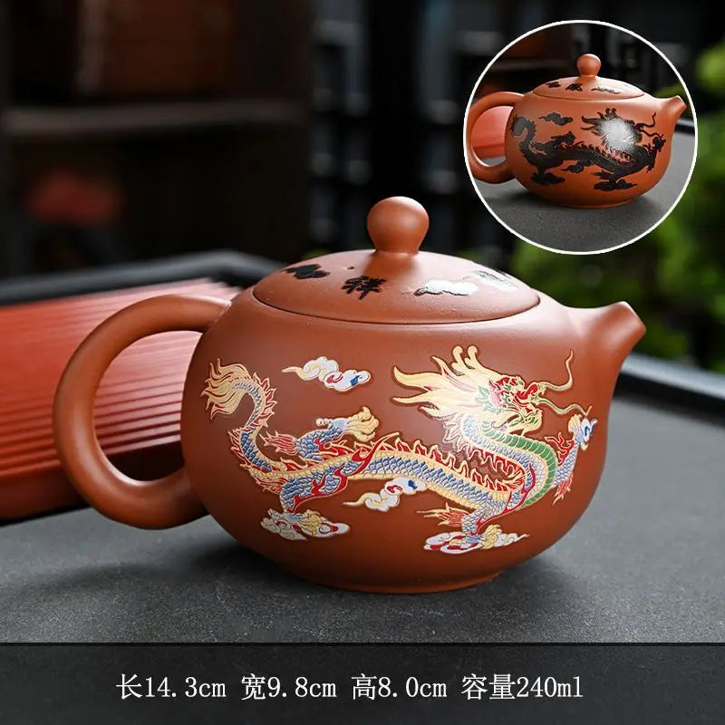 Exquisite Color-Changing Handmade Zisha Xishi Teapot - Perfect for Kungfu Tea Ceremony and Elegant Tea Accessories