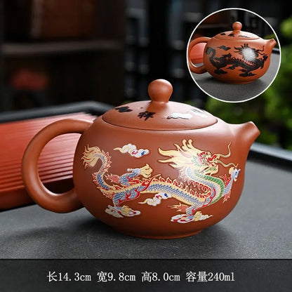Exquisite Color-Changing Handmade Zisha Xishi Teapot - Perfect for Kungfu Tea Ceremony and Elegant Tea Accessories