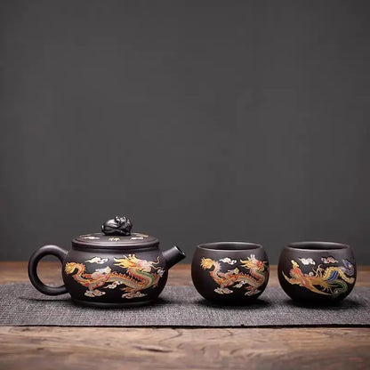 Exquisite Color-Changing Handmade Zisha Xishi Teapot - Perfect for Kungfu Tea Ceremony and Elegant Tea Accessories