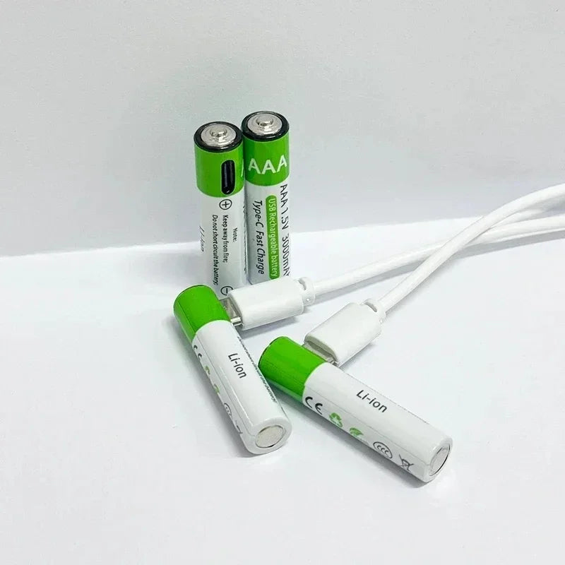 2026 NEW Lithium-Ion Battery Type-C Rechargeable High-Capacity AA&AAA Battery 