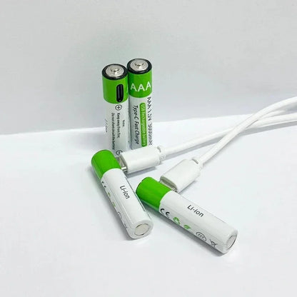2026 NEW Lithium-Ion Battery Type-C Rechargeable High-Capacity AA&AAA Battery 