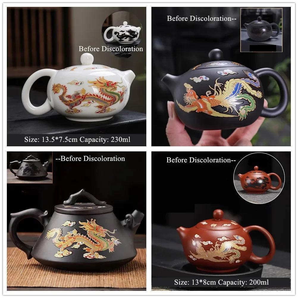 Exquisite Color-Changing Handmade Zisha Xishi Teapot - Perfect for Kungfu Tea Ceremony and Elegant Tea Accessories