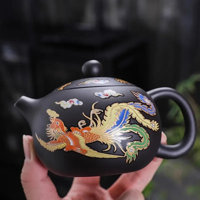 Exquisite Color-Changing Handmade Zisha Xishi Teapot - Perfect for Kungfu Tea Ceremony and Elegant Tea Accessories