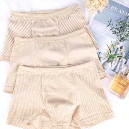 Hot Sale Custom Organic Cotton Boxer Briefs for Boys Large Size Breathable Quick Dry Eco-Friendly Kids Boxer Shorts