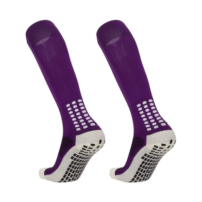 Schnelltrocknende Team-Fußballsocken Großhandel Rutschfeste Sohle Mittellange Trainings-Grip-Sportsocken